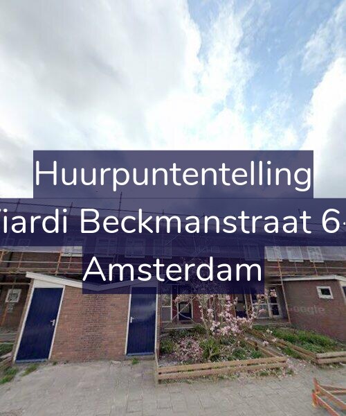 Foto gevel Huurpuntentelling voor Wiardi Beckmanstraat 6-H, Amsterdam