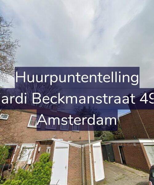 Foto gevel Huurpuntentelling voor Wiardi Beckmanstraat 49-1, Amsterdam