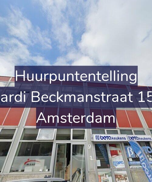 Foto gevel Huurpuntentelling voor Wiardi Beckmanstraat 15-C, Amsterdam