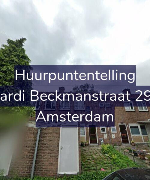 Foto gevel Huurpuntentelling voor Wiardi Beckmanstraat 29-H, Amsterdam
