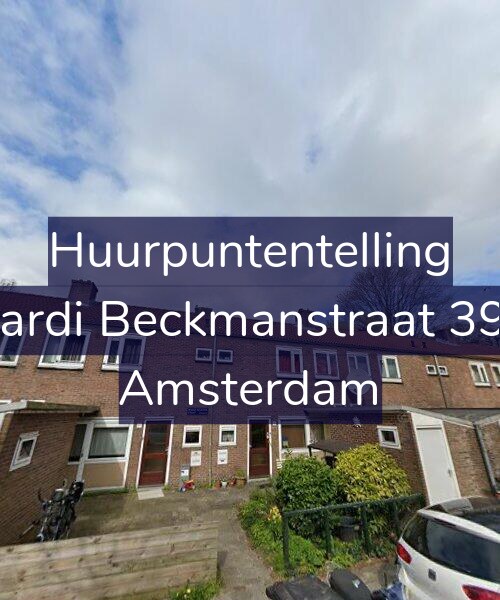 Foto gevel Huurpuntentelling voor Wiardi Beckmanstraat 39-H, Amsterdam