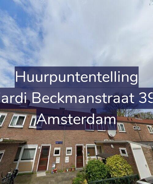Foto gevel Huurpuntentelling voor Wiardi Beckmanstraat 39-1, Amsterdam