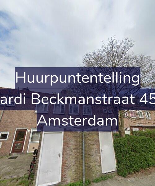 Foto gevel Huurpuntentelling voor Wiardi Beckmanstraat 45-H, Amsterdam