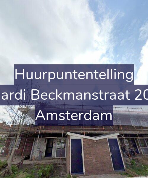 Foto gevel Huurpuntentelling voor Wiardi Beckmanstraat 20-1, Amsterdam