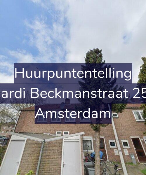 Foto gevel Huurpuntentelling voor Wiardi Beckmanstraat 25-1, Amsterdam