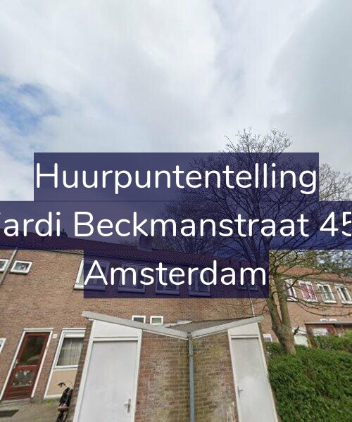 Foto gevel Huurpuntentelling voor Wiardi Beckmanstraat 45-1, Amsterdam