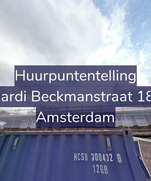 Foto gevel Huurpuntentelling voor Wiardi Beckmanstraat 18-1, Amsterdam