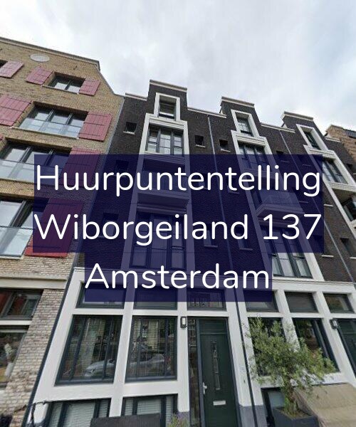 Foto gevel Huurpuntentelling voor Wiborgeiland 137, Amsterdam