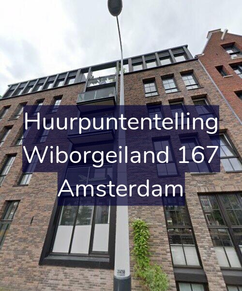 Foto gevel Huurpuntentelling voor Wiborgeiland 167, Amsterdam