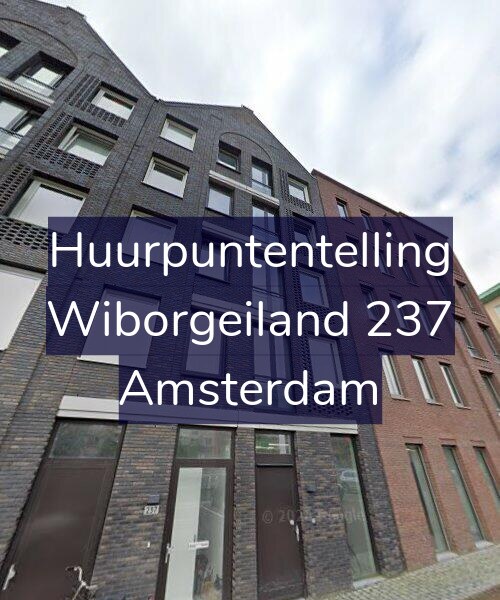 Foto gevel Huurpuntentelling voor Wiborgeiland 237, Amsterdam