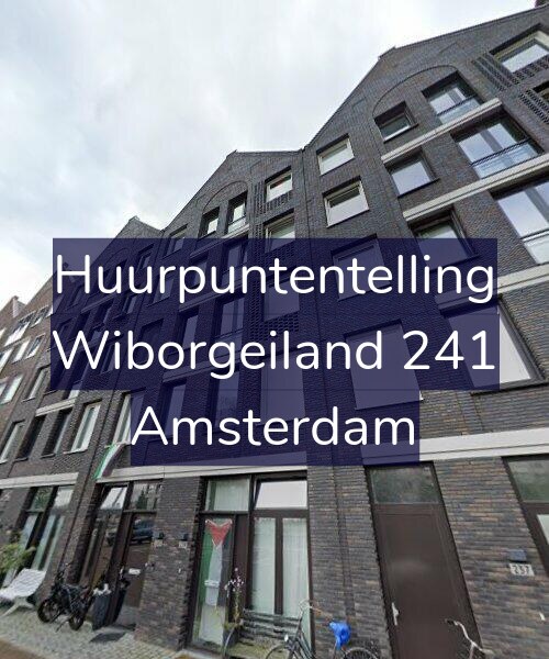 Foto gevel Huurpuntentelling voor Wiborgeiland 241, Amsterdam