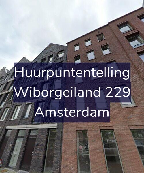 Foto gevel Huurpuntentelling voor Wiborgeiland 229, Amsterdam