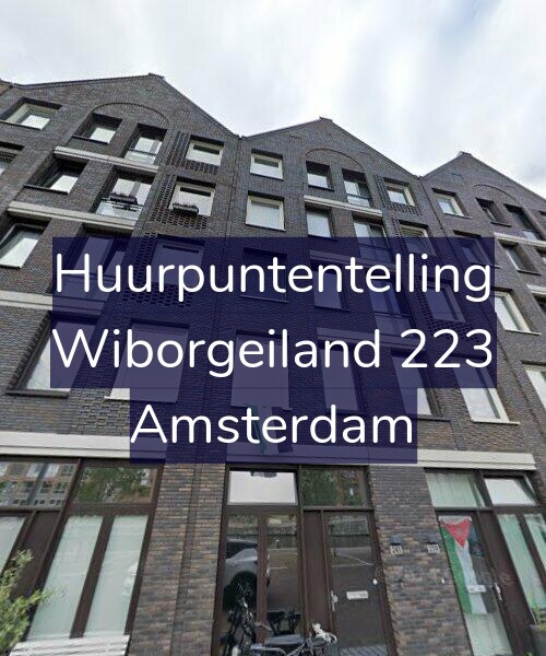 Foto gevel Huurpuntentelling voor Wiborgeiland 223, Amsterdam