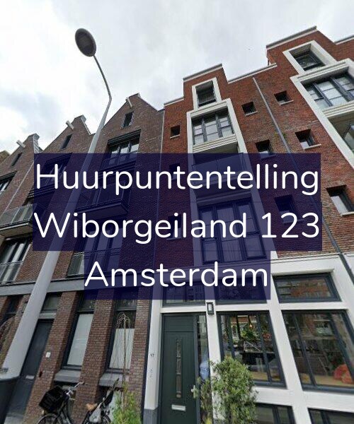 Foto gevel Huurpuntentelling voor Wiborgeiland 123, Amsterdam