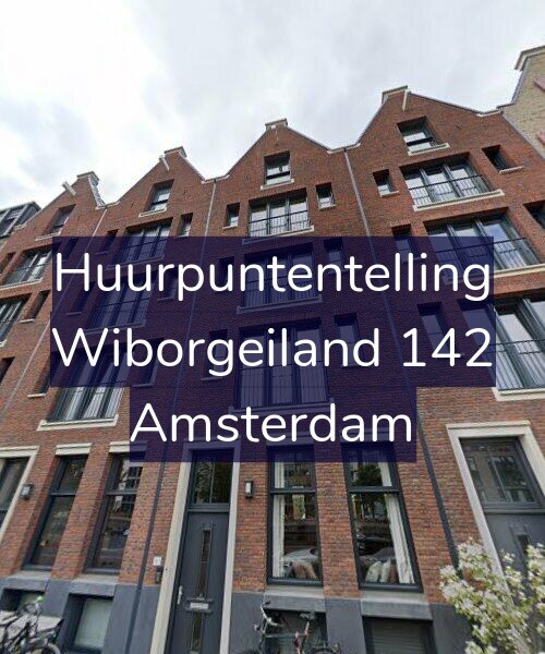 Foto gevel Huurpuntentelling voor Wiborgeiland 142, Amsterdam