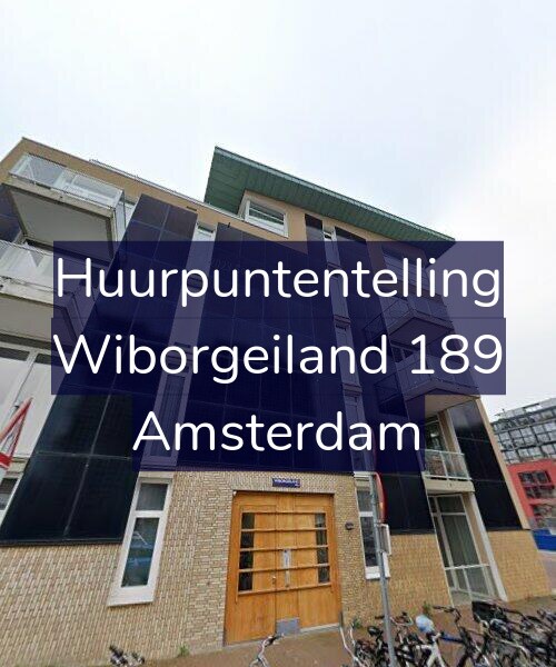 Foto gevel Huurpuntentelling voor Wiborgeiland 189, Amsterdam