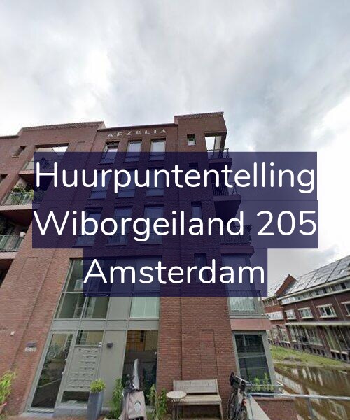 Foto gevel Huurpuntentelling voor Wiborgeiland 205, Amsterdam