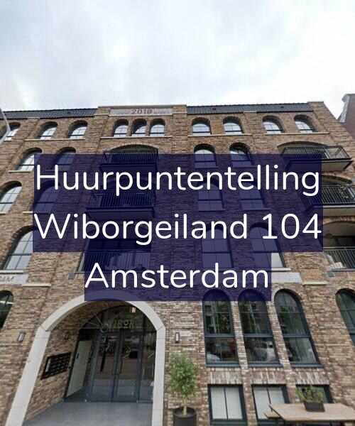 Foto gevel Huurpuntentelling voor Wiborgeiland 104, Amsterdam