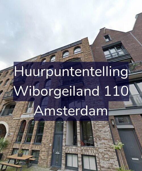 Foto gevel Huurpuntentelling voor Wiborgeiland 110, Amsterdam