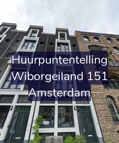 Foto gevel Huurpuntentelling voor Wiborgeiland 151, Amsterdam