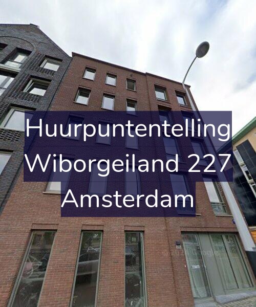 Foto gevel Huurpuntentelling voor Wiborgeiland 227, Amsterdam