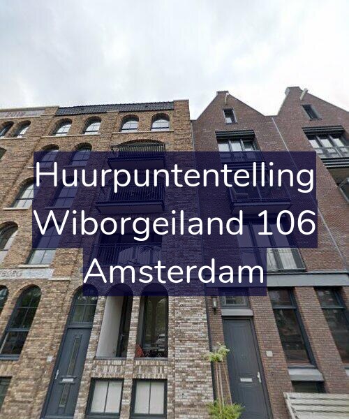 Foto gevel Huurpuntentelling voor Wiborgeiland 106, Amsterdam