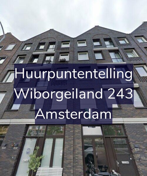 Foto gevel Huurpuntentelling voor Wiborgeiland 243, Amsterdam