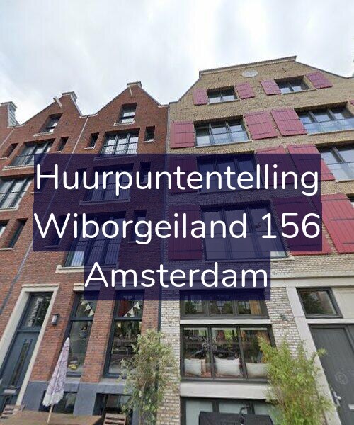 Foto gevel Huurpuntentelling voor Wiborgeiland 156, Amsterdam