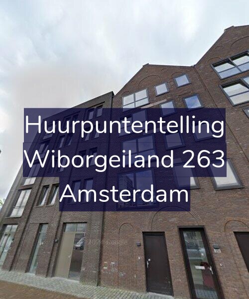 Foto gevel Huurpuntentelling voor Wiborgeiland 263, Amsterdam