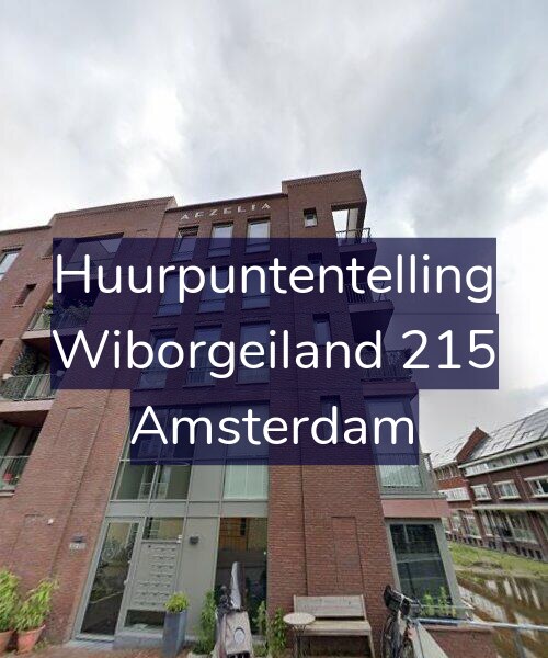 Foto gevel Huurpuntentelling voor Wiborgeiland 215, Amsterdam