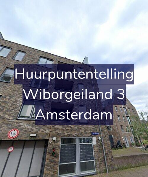 Foto gevel Huurpuntentelling voor Wiborgeiland 3, Amsterdam