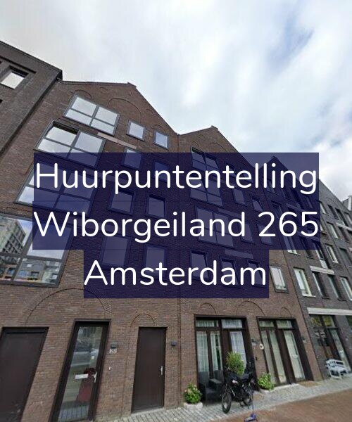Foto gevel Huurpuntentelling voor Wiborgeiland 265, Amsterdam