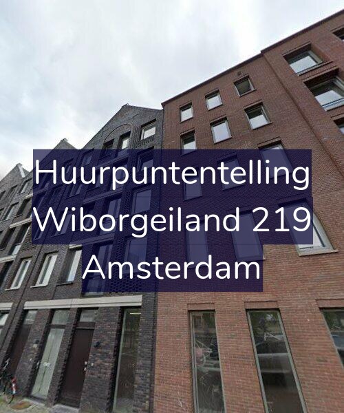 Foto gevel Huurpuntentelling voor Wiborgeiland 219, Amsterdam