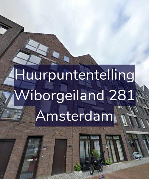 Foto gevel Huurpuntentelling voor Wiborgeiland 281, Amsterdam