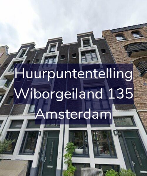 Foto gevel Huurpuntentelling voor Wiborgeiland 135, Amsterdam