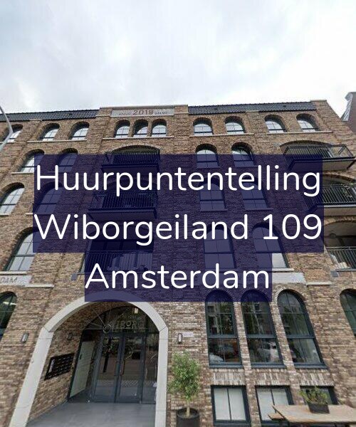 Foto gevel Huurpuntentelling voor Wiborgeiland 109, Amsterdam