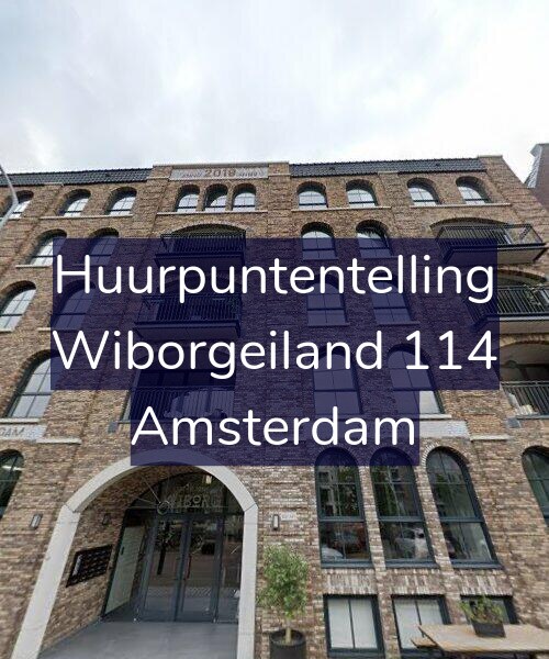Foto gevel Huurpuntentelling voor Wiborgeiland 114, Amsterdam