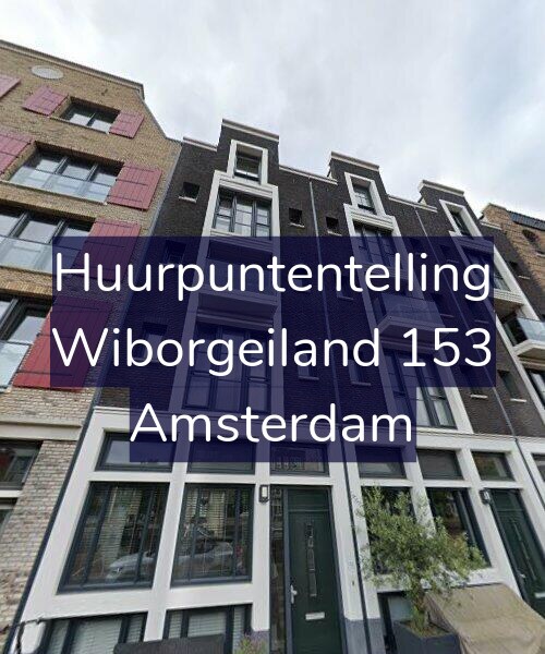 Foto gevel Huurpuntentelling voor Wiborgeiland 153, Amsterdam
