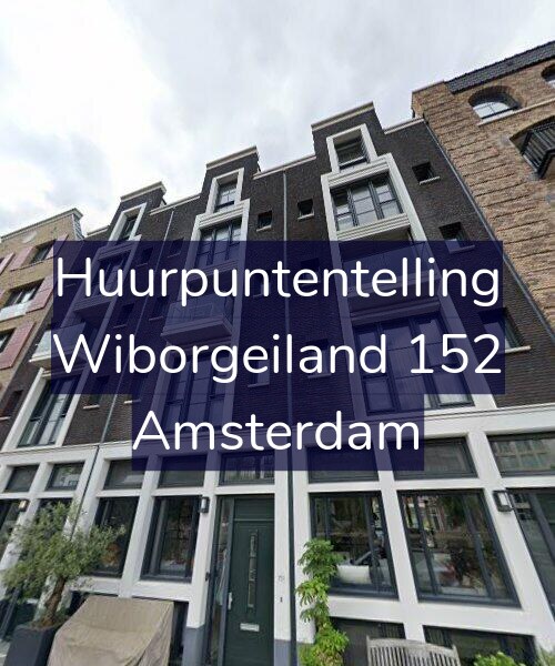 Foto gevel Huurpuntentelling voor Wiborgeiland 152, Amsterdam