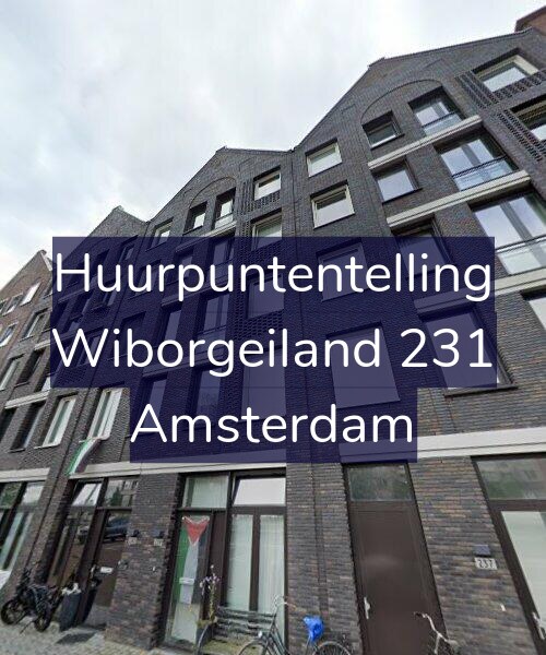 Foto gevel Huurpuntentelling voor Wiborgeiland 231, Amsterdam