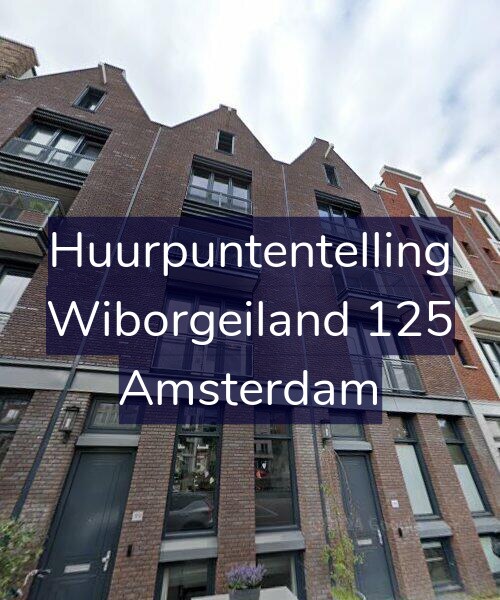 Foto gevel Huurpuntentelling voor Wiborgeiland 125, Amsterdam