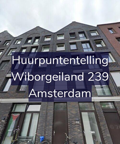 Foto gevel Huurpuntentelling voor Wiborgeiland 239, Amsterdam