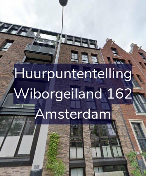 Foto gevel Huurpuntentelling voor Wiborgeiland 162, Amsterdam