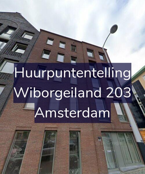 Foto gevel Huurpuntentelling voor Wiborgeiland 203, Amsterdam