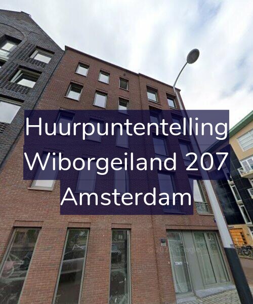 Foto gevel Huurpuntentelling voor Wiborgeiland 207, Amsterdam