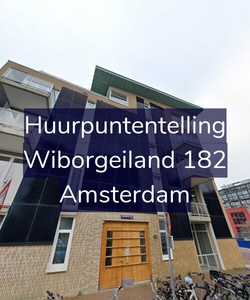 Foto gevel Huurpuntentelling voor Wiborgeiland 182, Amsterdam