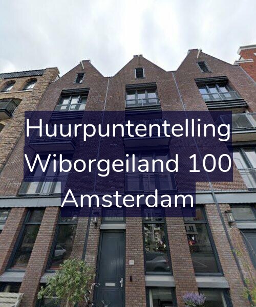 Foto gevel Huurpuntentelling voor Wiborgeiland 100, Amsterdam
