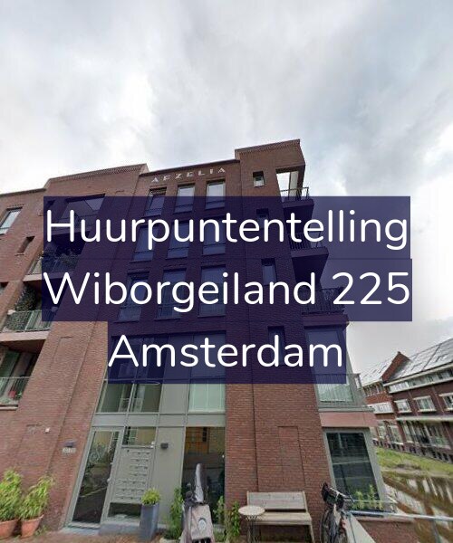 Foto gevel Huurpuntentelling voor Wiborgeiland 225, Amsterdam