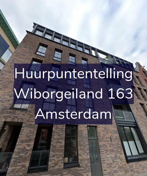 Foto gevel Huurpuntentelling voor Wiborgeiland 163, Amsterdam
