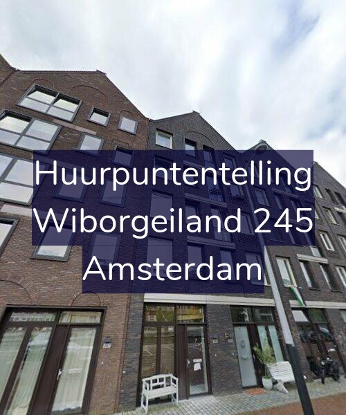 Foto gevel Huurpuntentelling voor Wiborgeiland 245, Amsterdam